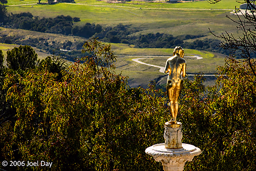 View from the Hearst Castle, San Simeon, California