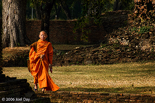 Buddhist Monk, Ayutthaya, Thailand