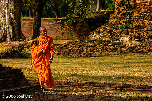 Buddhist Monk, Ayutthaya, Thailand