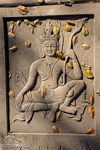 Carving from Four Buddha Footprints, Wat Khao Chan Ngam, Sikhio, Nakhon Ratchasima, Thailand
