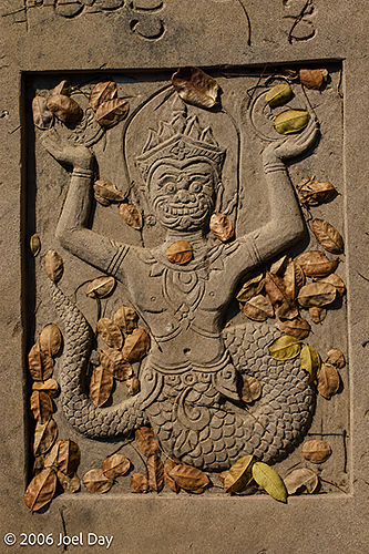 Carving from Four Buddha Footprints, Wat Khao Chan Ngam, Sikhio, Nakhon Ratchasima, Thailand