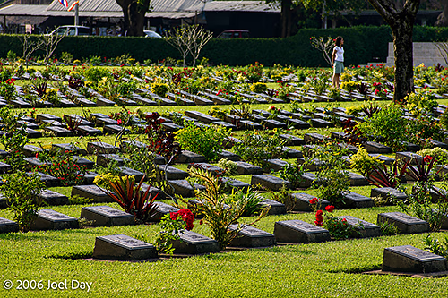Prisoner of War Graves in Kanchanaburi, Thailand