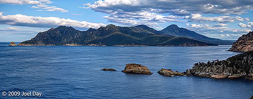 Panoramic View from Cape Tourville, Freycinet National Park, Tasmania