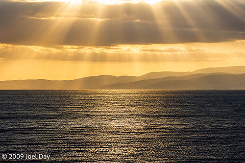 Sunset over Freycinet National Park, Tasmania