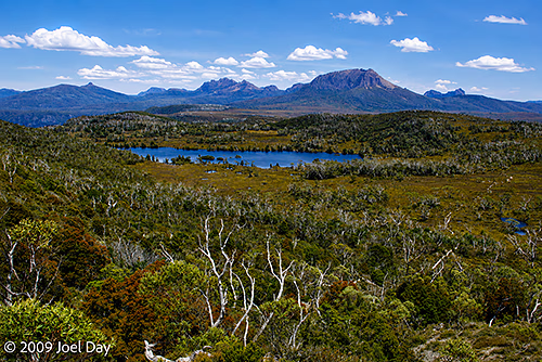 Wilderness views along the Waterfall Valley to Lake Windermere segment of the Overland Track, Tasmania