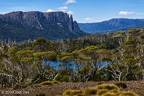 Wilderness views along the Waterfall Valley to Lake Windermere segment of the Overland Track, Tasmania