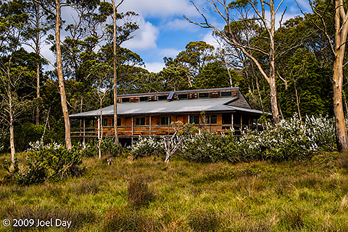 The Pelion Hut on the Overland Track in Tasmania