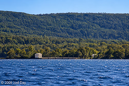 Pumphouse Point on Lake St Clair at the southern end of the Overland Track in Tasmania
