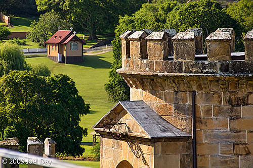 Guard Tower (1835) and Chapel, Port Arthur Historic Site, Tasman Peninsula, Tasmania