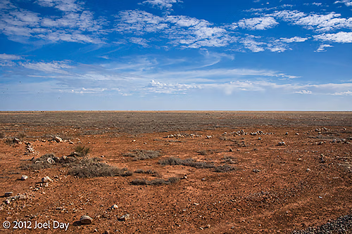 The real Nullarbor Plain as viewed from the Indian Pacific