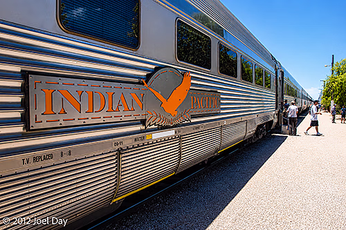Indian Pacific train stop in Cook, South Australia