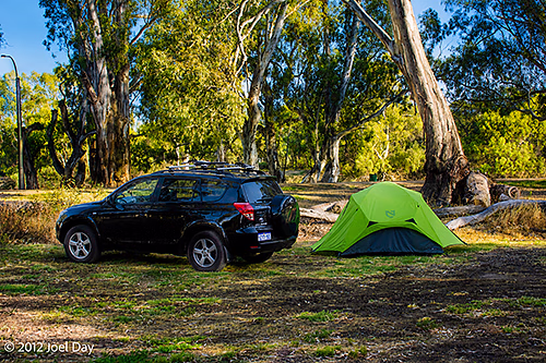Murray River camping spot near Loxton, South Australia