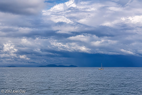 Stormy view from Cardwell, Queensland