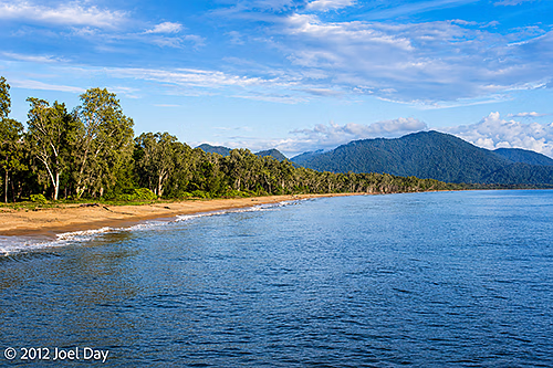 Russell River National Park view from Bramston Beach, Queensland