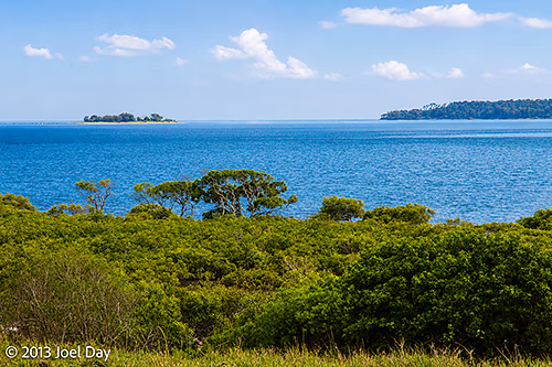 View across Great Sandy Strait from Hervey Bay, Queensland 