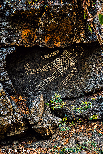 Art from Mt Coot-tha Aboriginal Art Trail, Brisbane, Queensland