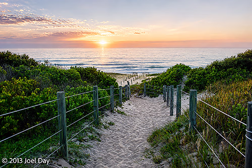 Mungo Beach, Myall Lakes National Park, New South Wales, at Dawn 