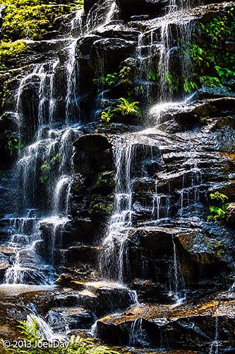 Waterfall along National Pass Trail in Blue Mountains National Park, New South Wales