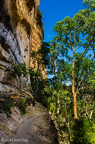 National Pass Trail along cliffs of the Blue Mountains National Park, New South Wales