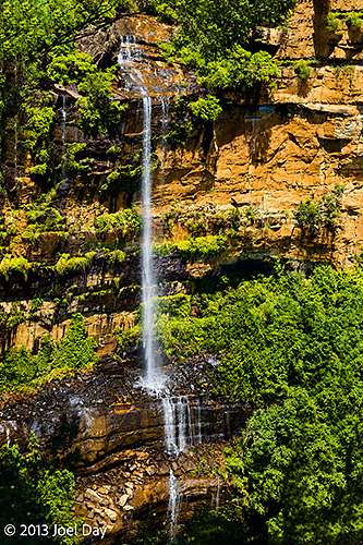 Waterfall along National Pass Trail in Blue Mountains National Park, New South Wales