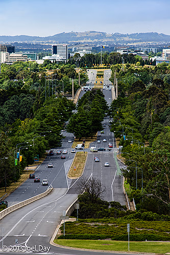 Roads leading to Parliament House, Canberra