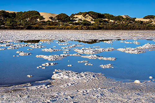 Salt Lakes and Sand Dunes at Point Sinclair, South Australia