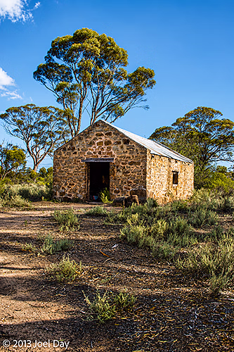 1890 Deralinya Homestead buildings along the Balladonia Track near Esperance, Western Australia 