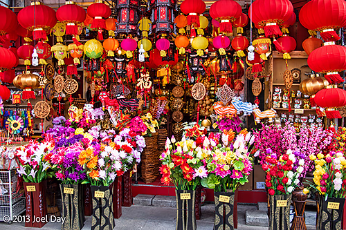 Chinese New Year shop display in Singapore