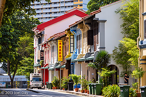 Heritage Shophouses and Modern Development in Singapore