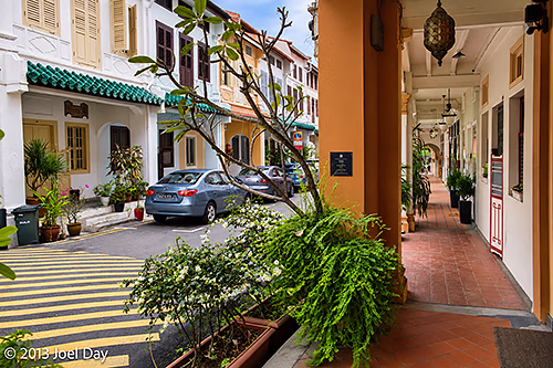Covered Shophouse 'Five-Foot Way' Walkway, Chinatown, Singapore