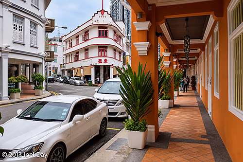 Covered Shophouse 'Five-Foot Way' Walkway, Chinatown, Singapore