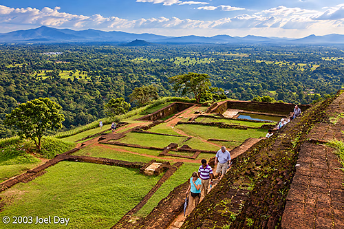 Ruins of the 5th Century Royal Palace atop Sigiriya Rock Fortress, Sri Lanka