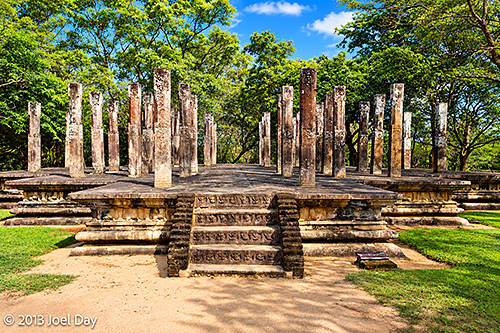 Ruins of King Parakramabahu's Audience Hall, Polonnaruwa, Sri Lanka