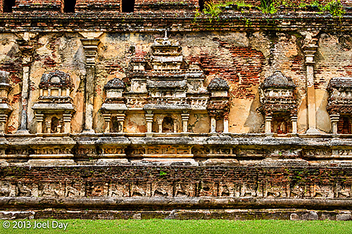 Ornate Shrine Carvings on Lankatilaka Image House, Polonnaruwa, Sri Lanka