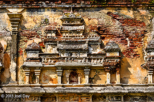 Ornate Shrine Carvings on Lankatilaka Image House, Polonnaruwa, Sri Lanka